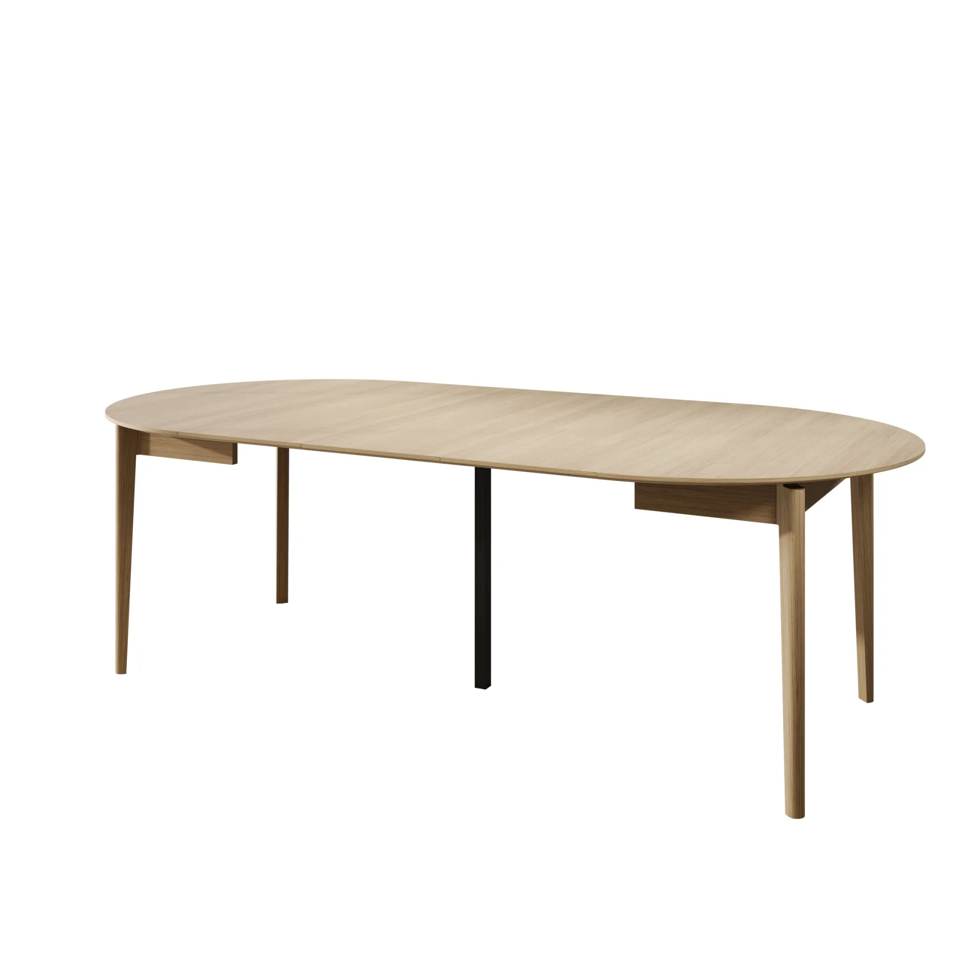 Portino - Eetkamertafel - Licht eiken - 120-240x120x77 cm