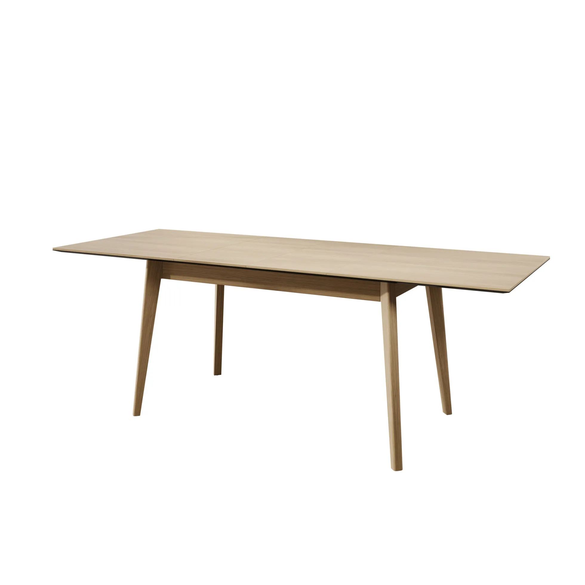 Portino - Eetkamertafel - Licht eiken - 145-220x85x77cm
