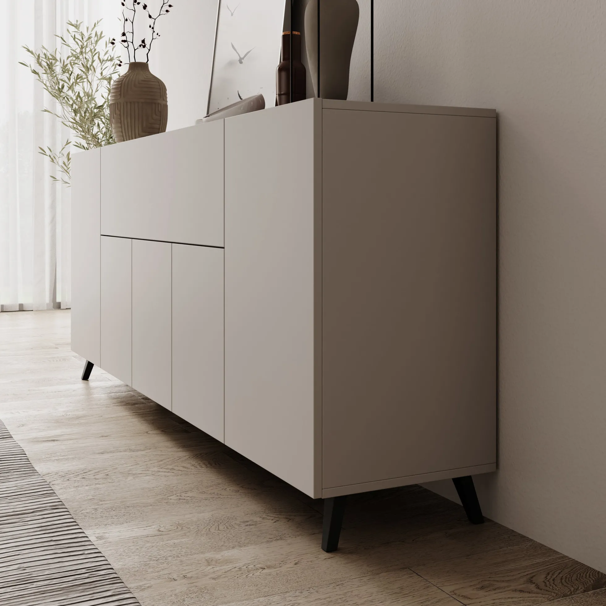 Pulse 4 - Dressoir - Beige - 180x39x76 cm