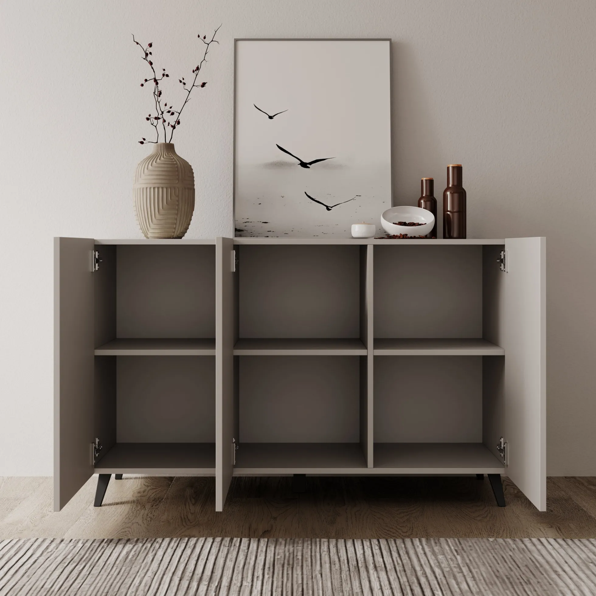 Pulse 3 - Dressoir - Beige - 120x39x76 cm