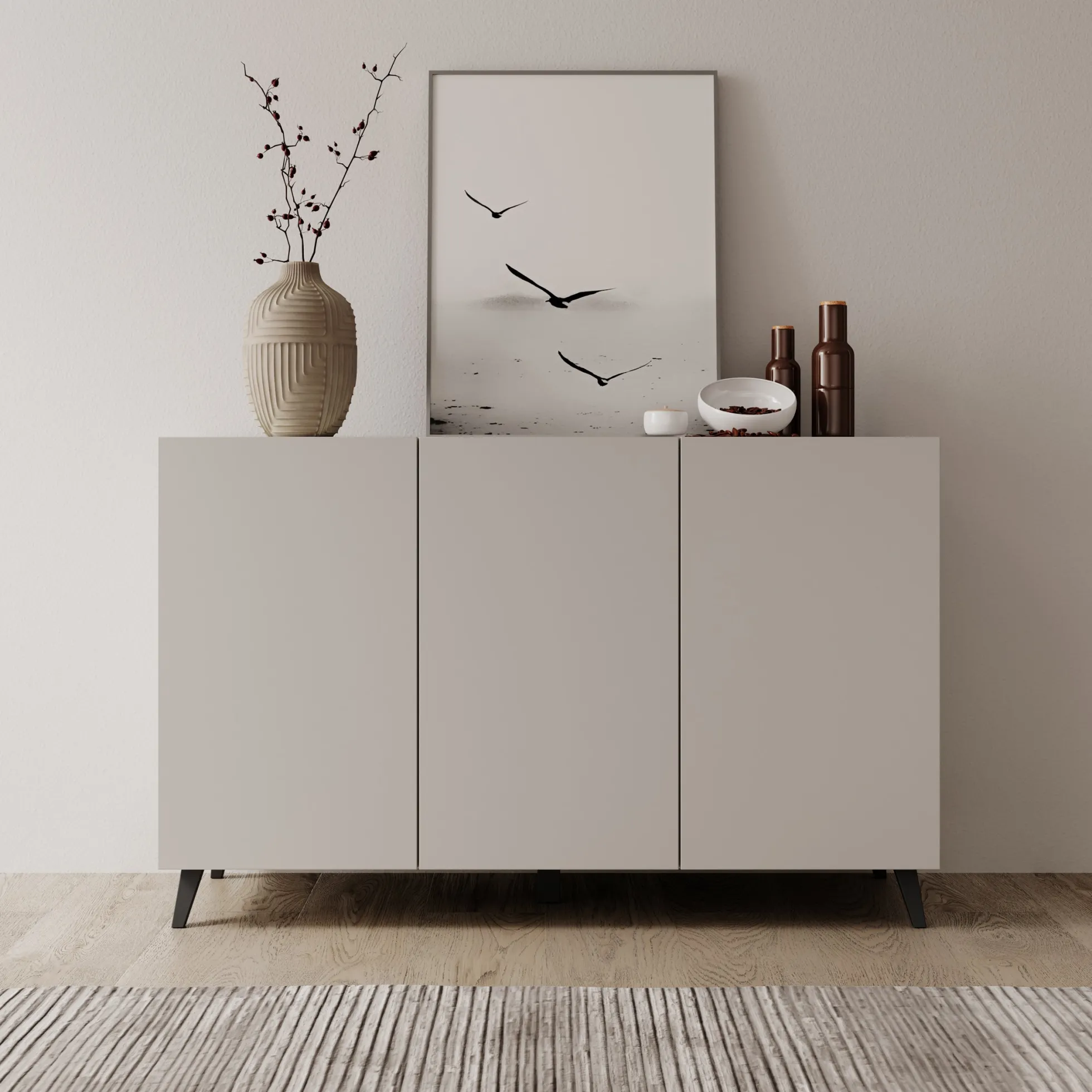 Pulse 3 - Dressoir - Beige - 120x39x76 cm