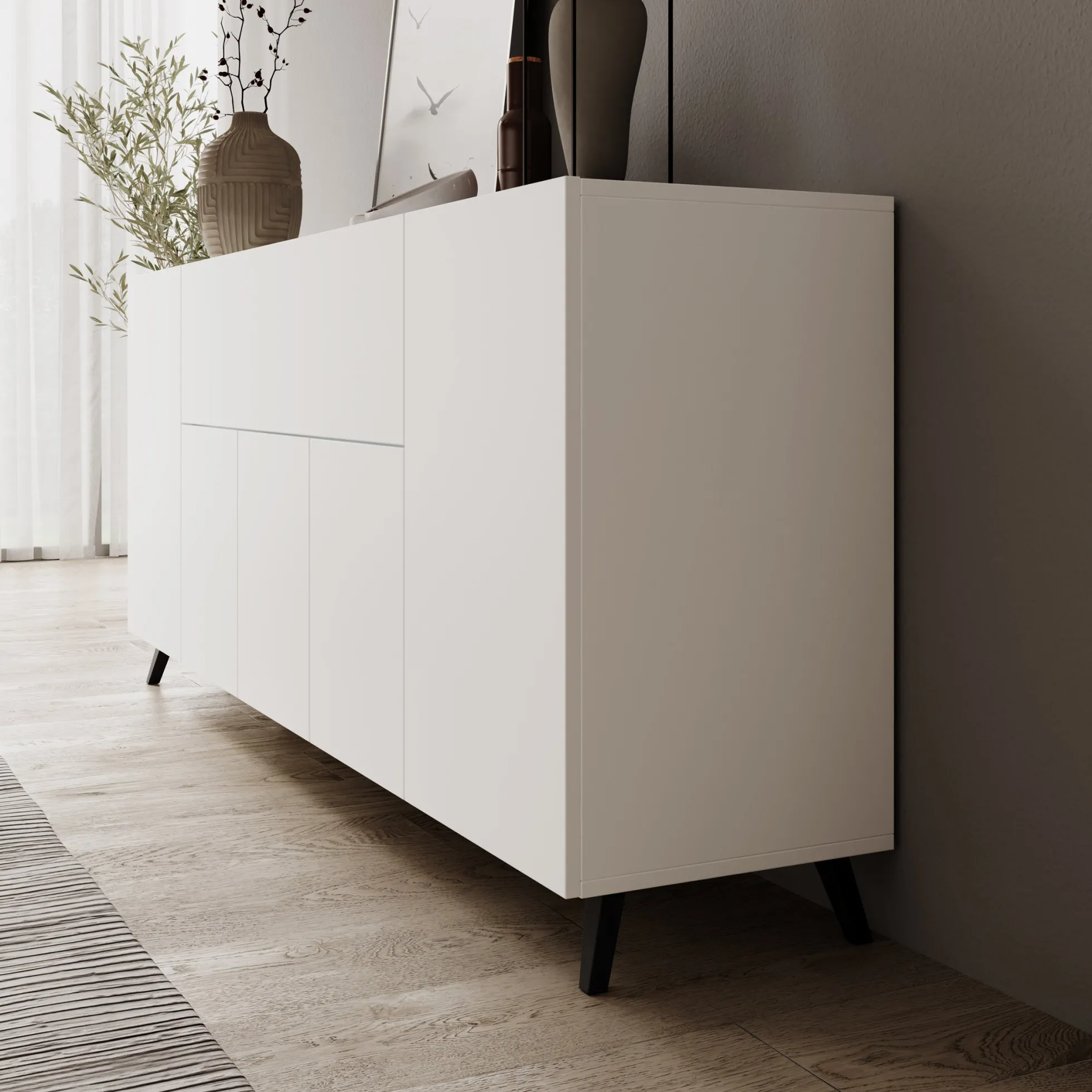 Pulse 4 - Dressoir - Wit - 180x39x76 cm