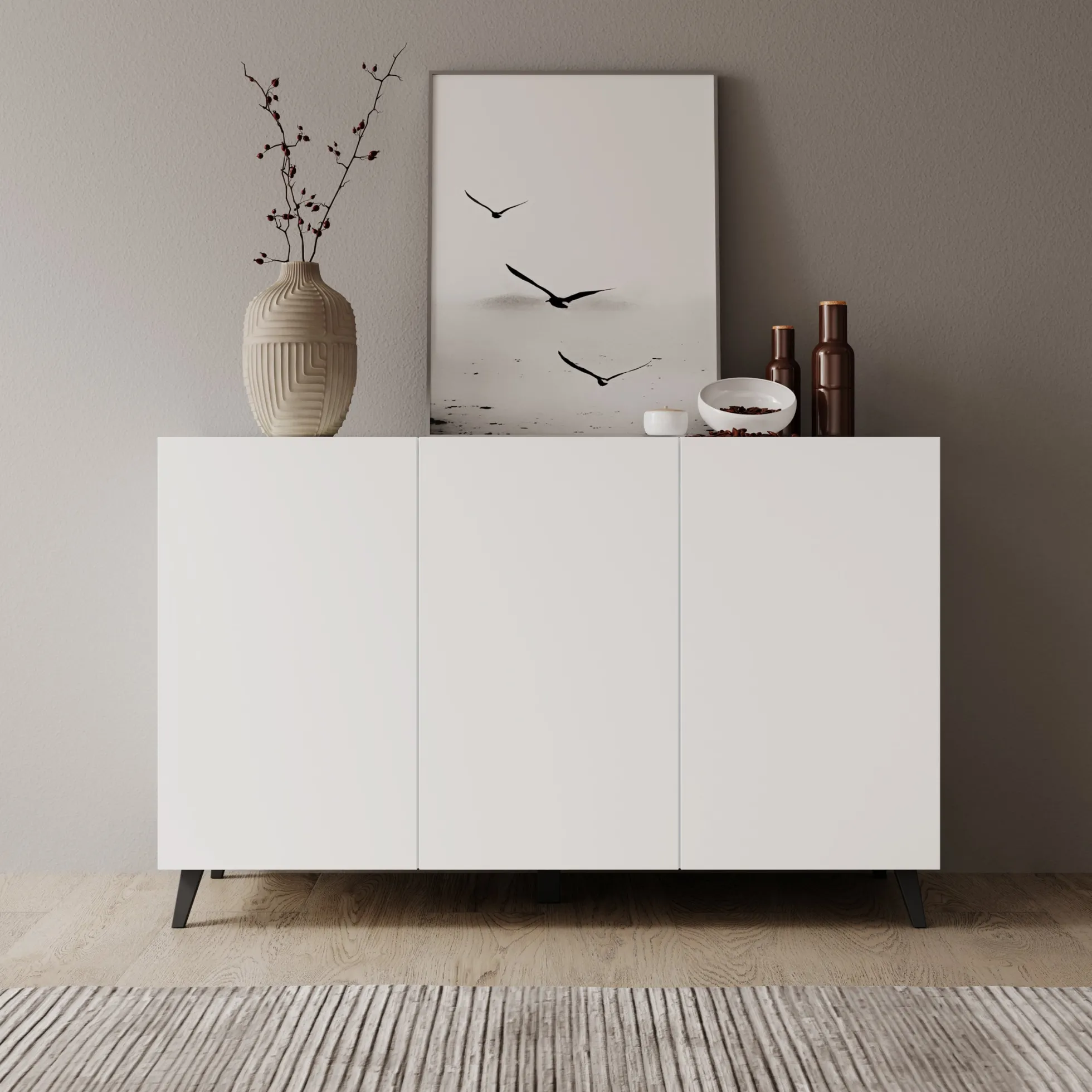 Pulse 3 - Dressoir - Wit - 120x39x76 cm