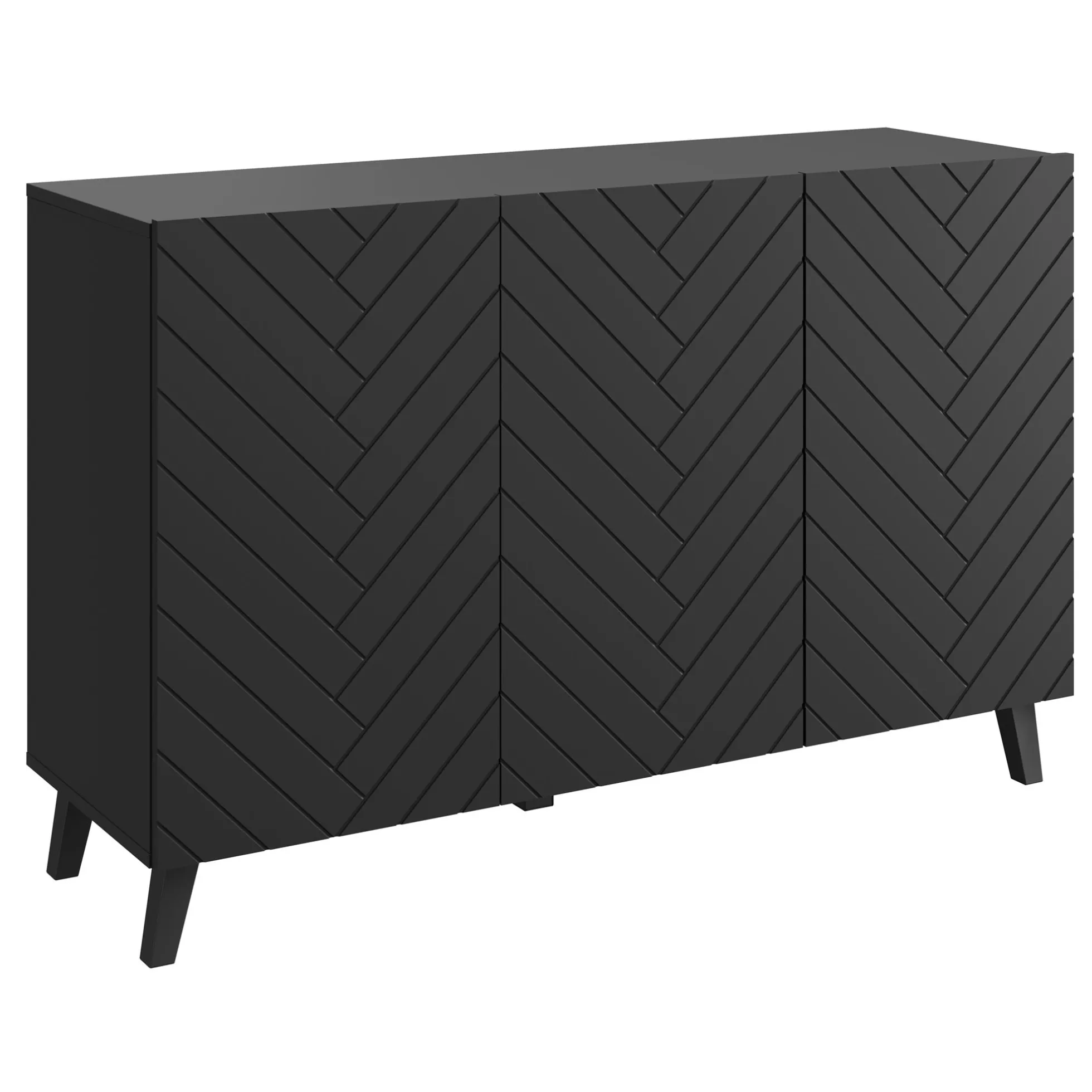 Pulse 3 - Dressoir - Zwart - 120x39x76 cm