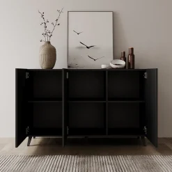Pulse 3 - Dressoir - Zwart mat - 120x39x76 cm