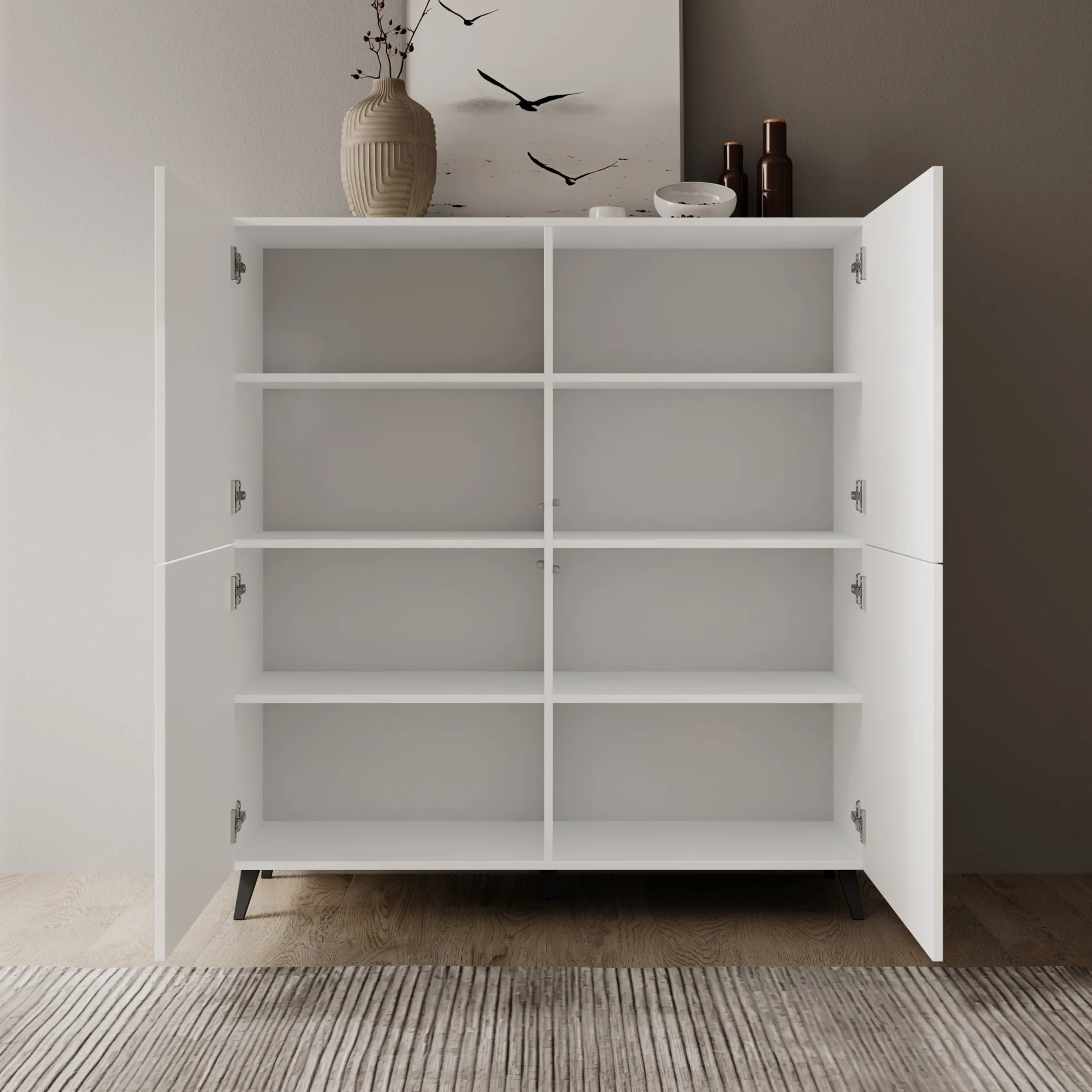 Pulse - Dressoir - Wit - 120x40x130 cm