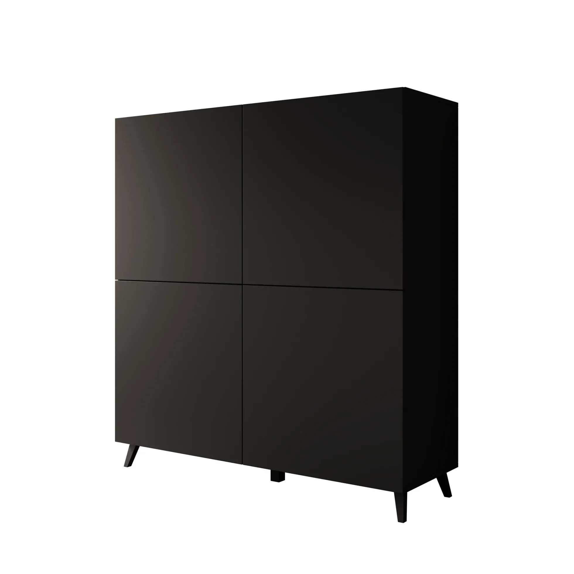 Pulse - Dressoir - Zwart mat - 120x40x130 cm