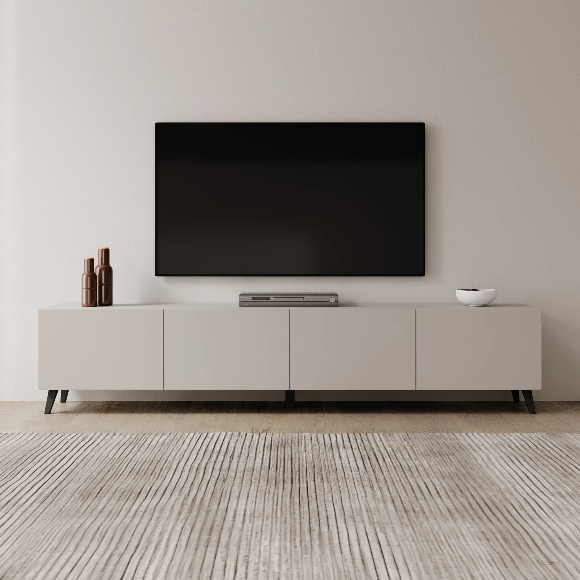 Pulse - TV-Meubel - Beige - 190x33x40 cm