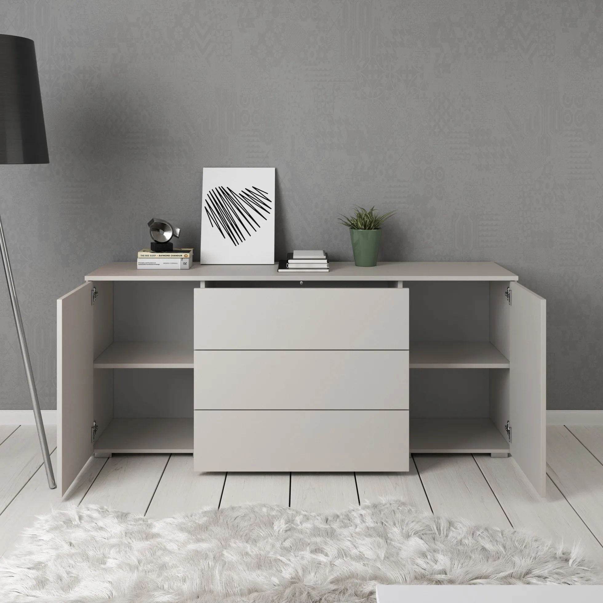 Pure - Dressoir - Beige - 150x39x68 cm