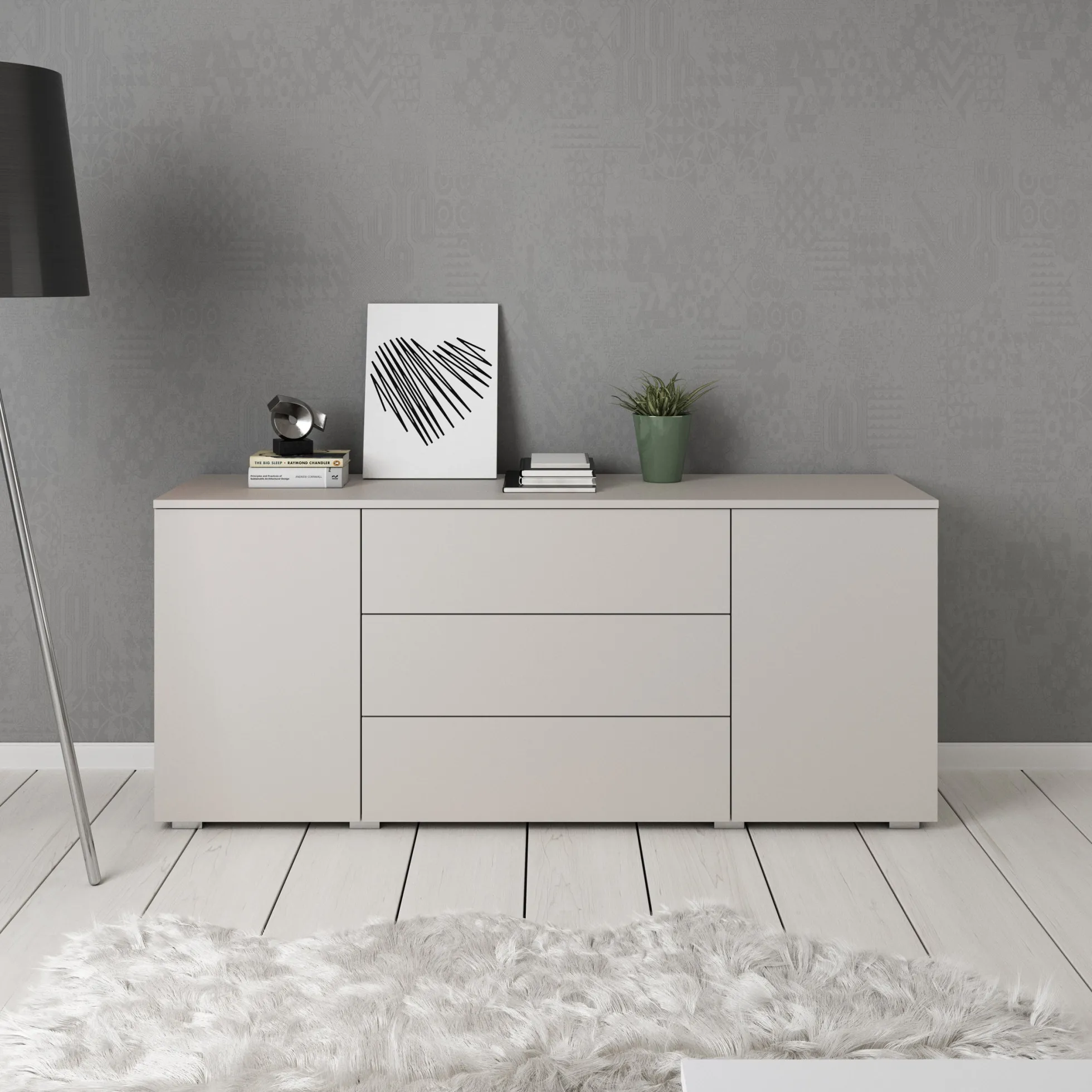 Pure - Dressoir - Beige - 150x39x68 cm