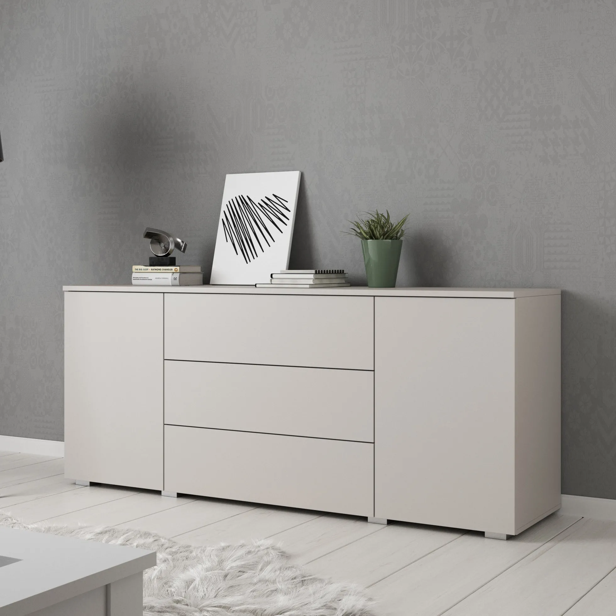 Pure - Dressoir - Beige - 150x39x68 cm