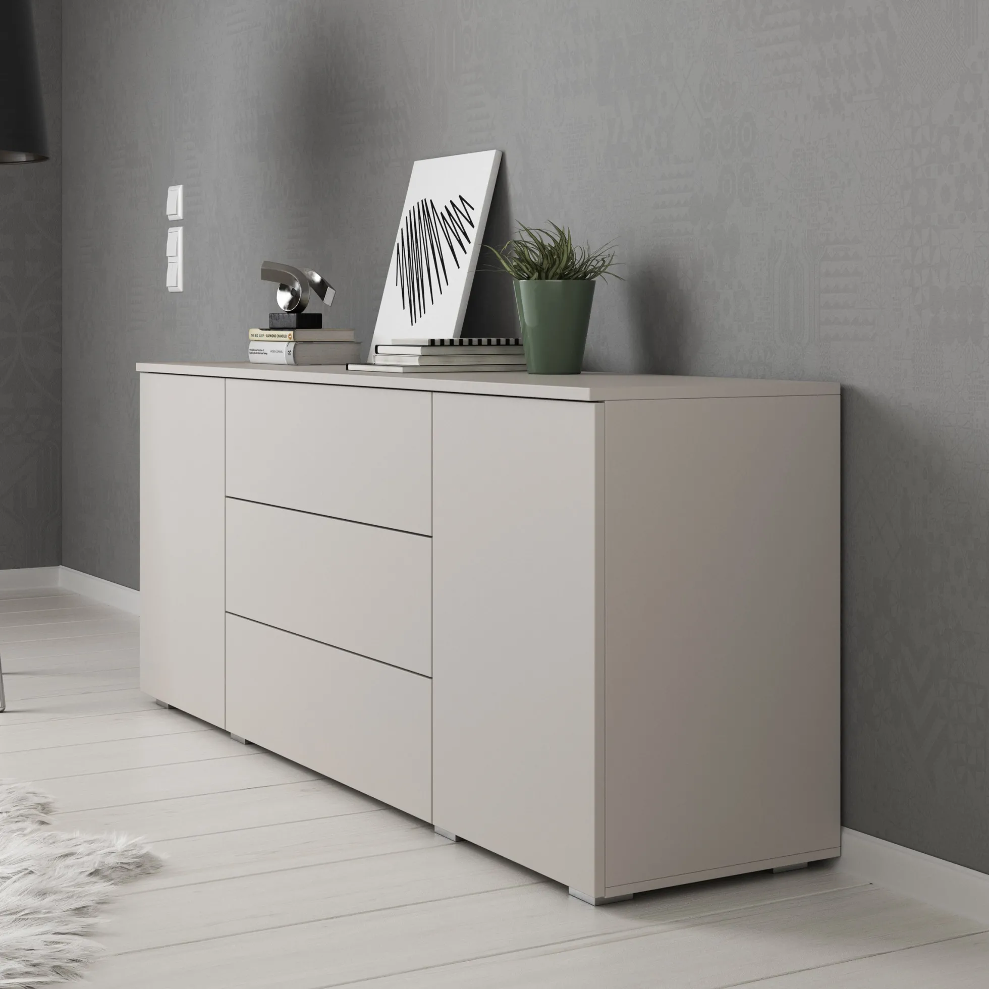 Pure - Dressoir - Beige - 150x39x68 cm