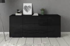 Pure - Dressoir - Zwart - 150x39x68 cm