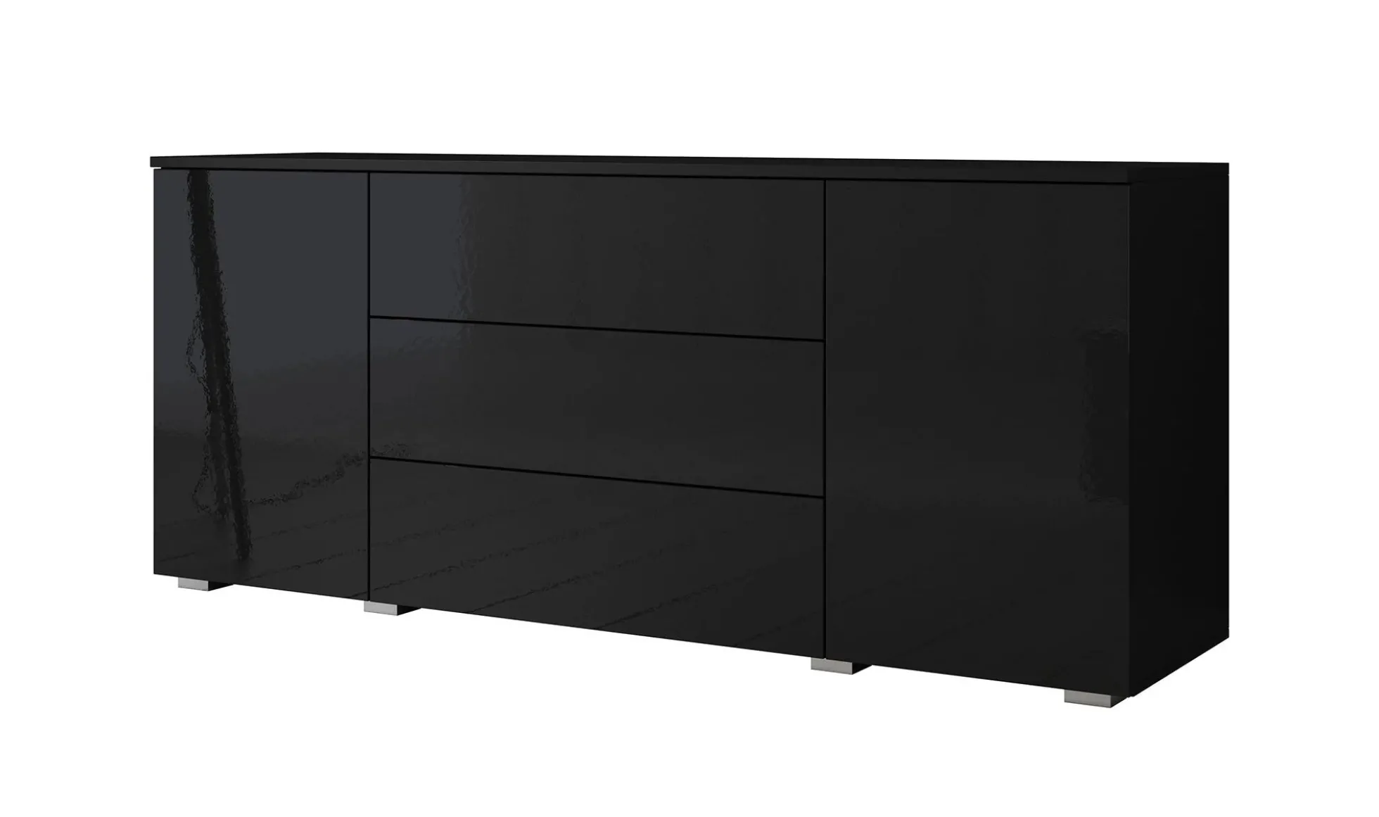 Pure - Dressoir - Zwart - 150x39x68 cm