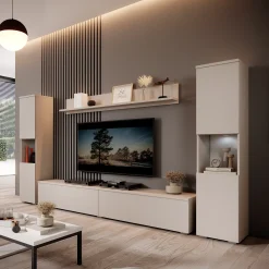 Pure XL - Wandmeubel - Beige - 180x33x130 cm
