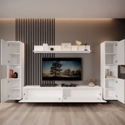 Pure XL - Wandmeubel - Wit - 180x33x130 cm