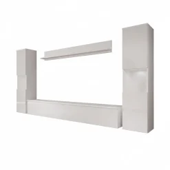 Pure XL - Wandmeubel - Wit - 180x33x130 cm