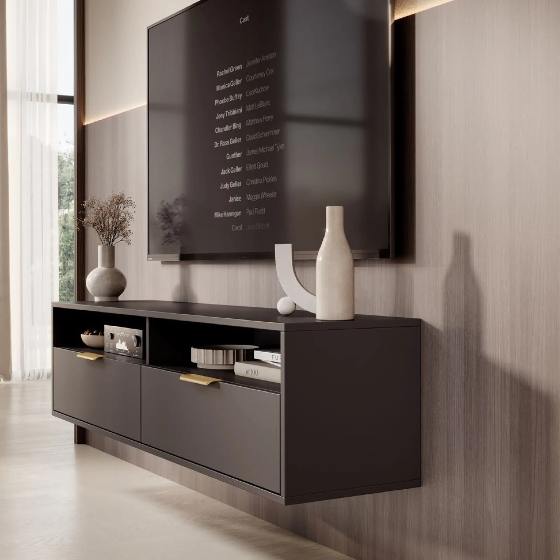 Qipp - TV-Meubel - Zwart