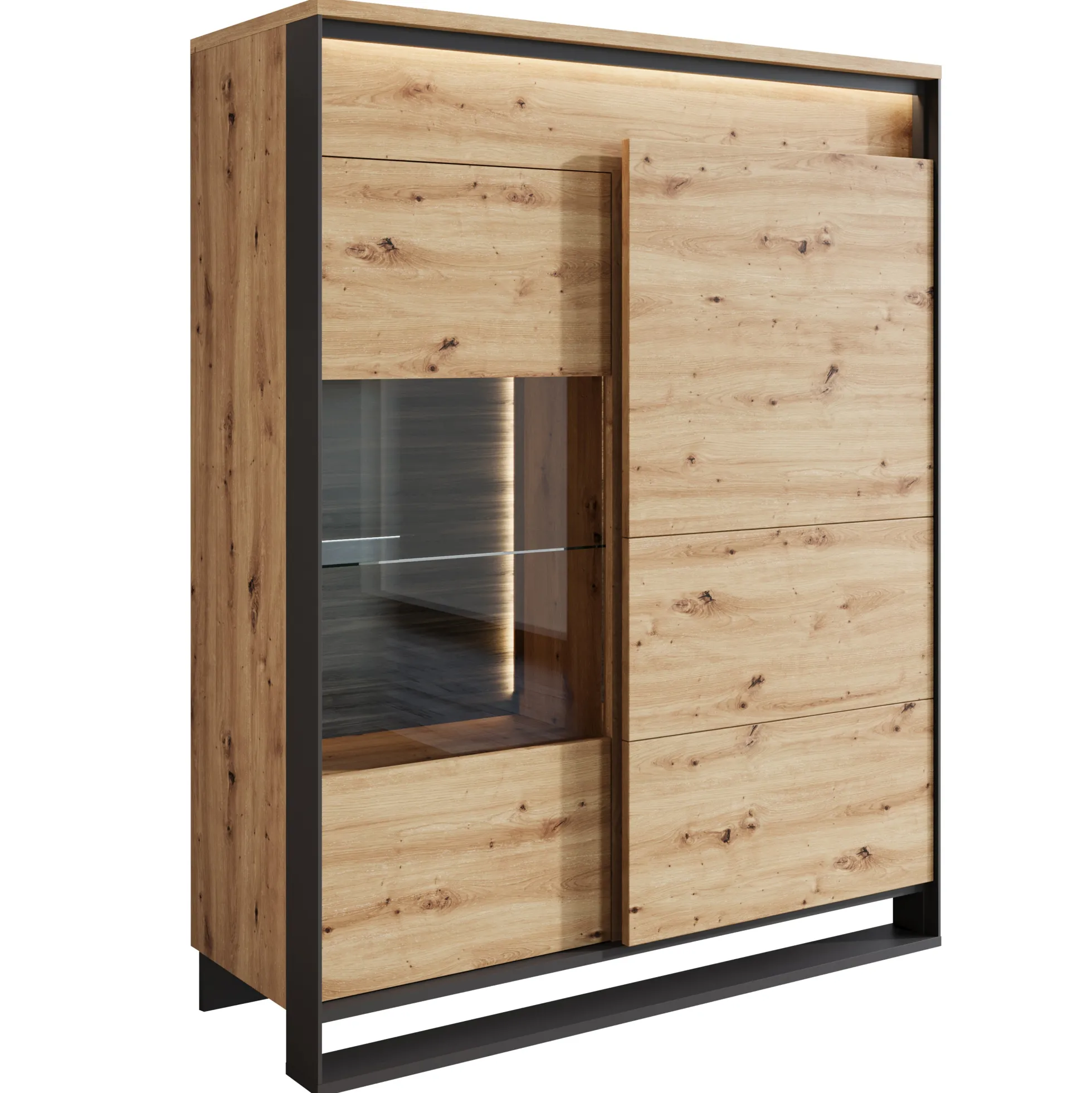 Quincy - Dressoir - Eiken - 110x41x140 cm