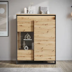 Quincy - Dressoir - Eiken - 110x41x140 cm