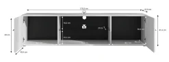 Red - TV-Meubel - Wit - 170 cm