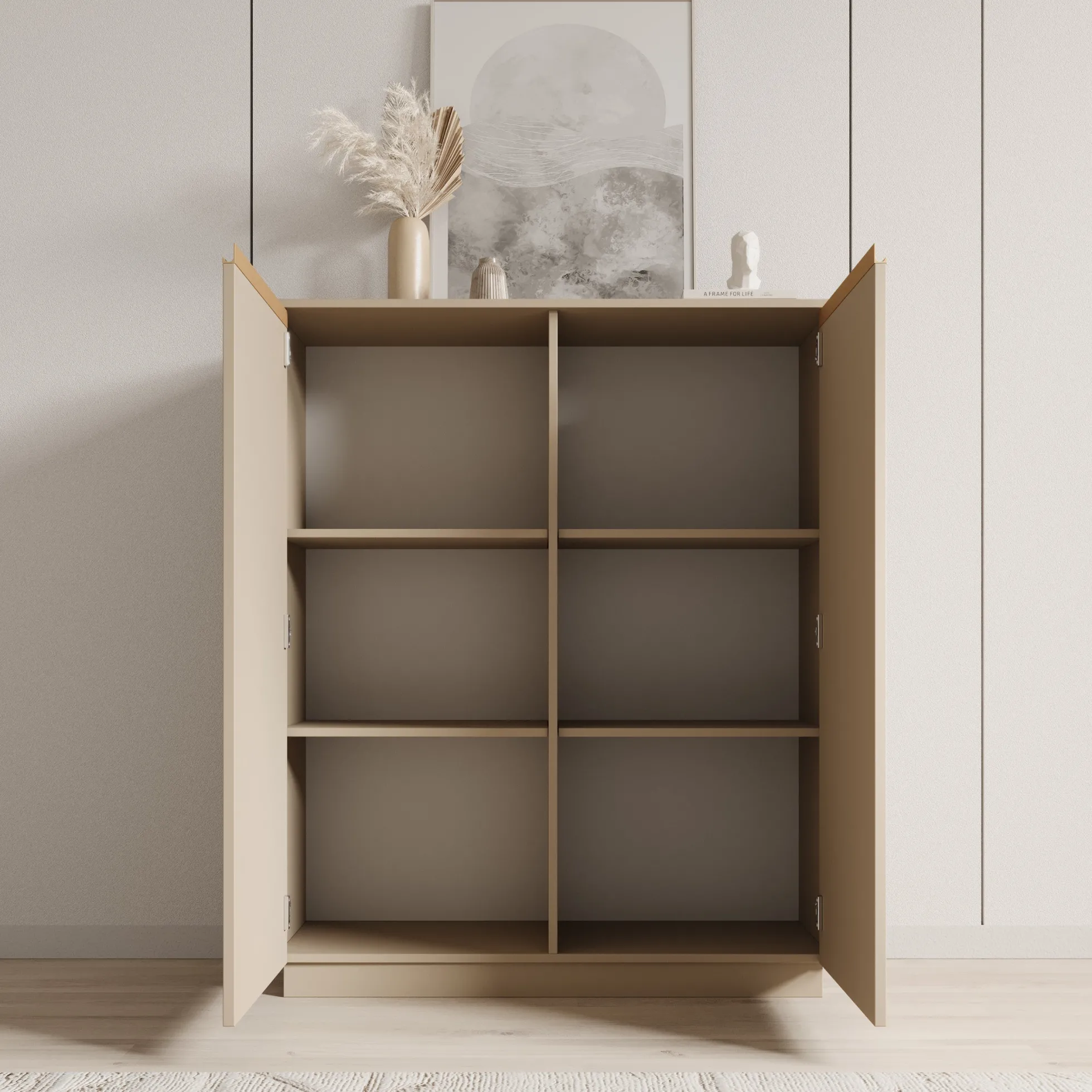 Remy 2 - Dressoir - Beige - 104x39x127 cm