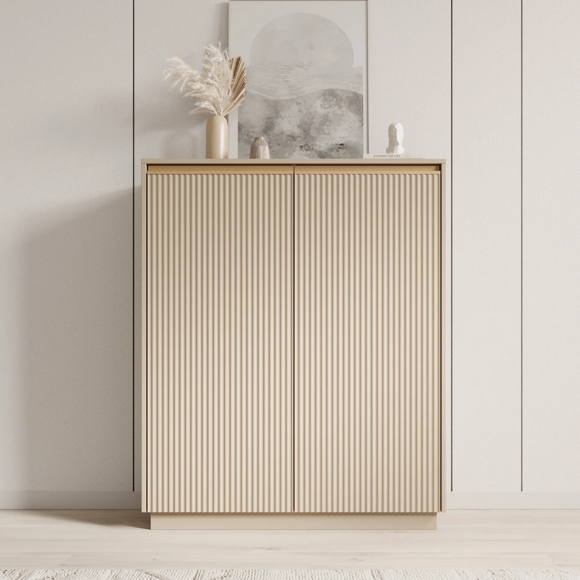 Remy 2 - Dressoir - Beige - 104x39x127 cm