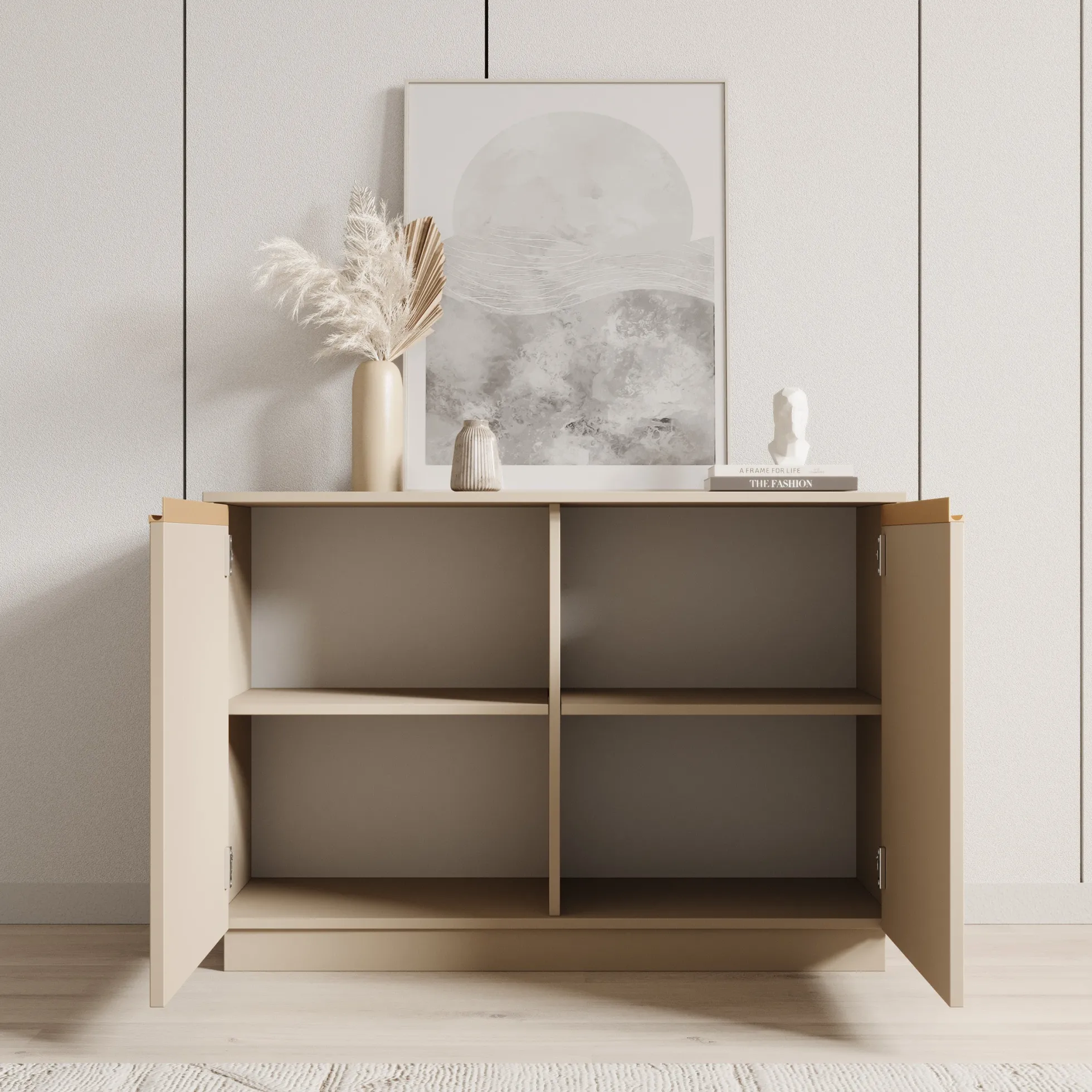 Remy - Dressoir - Beige - 104x39x72 cm