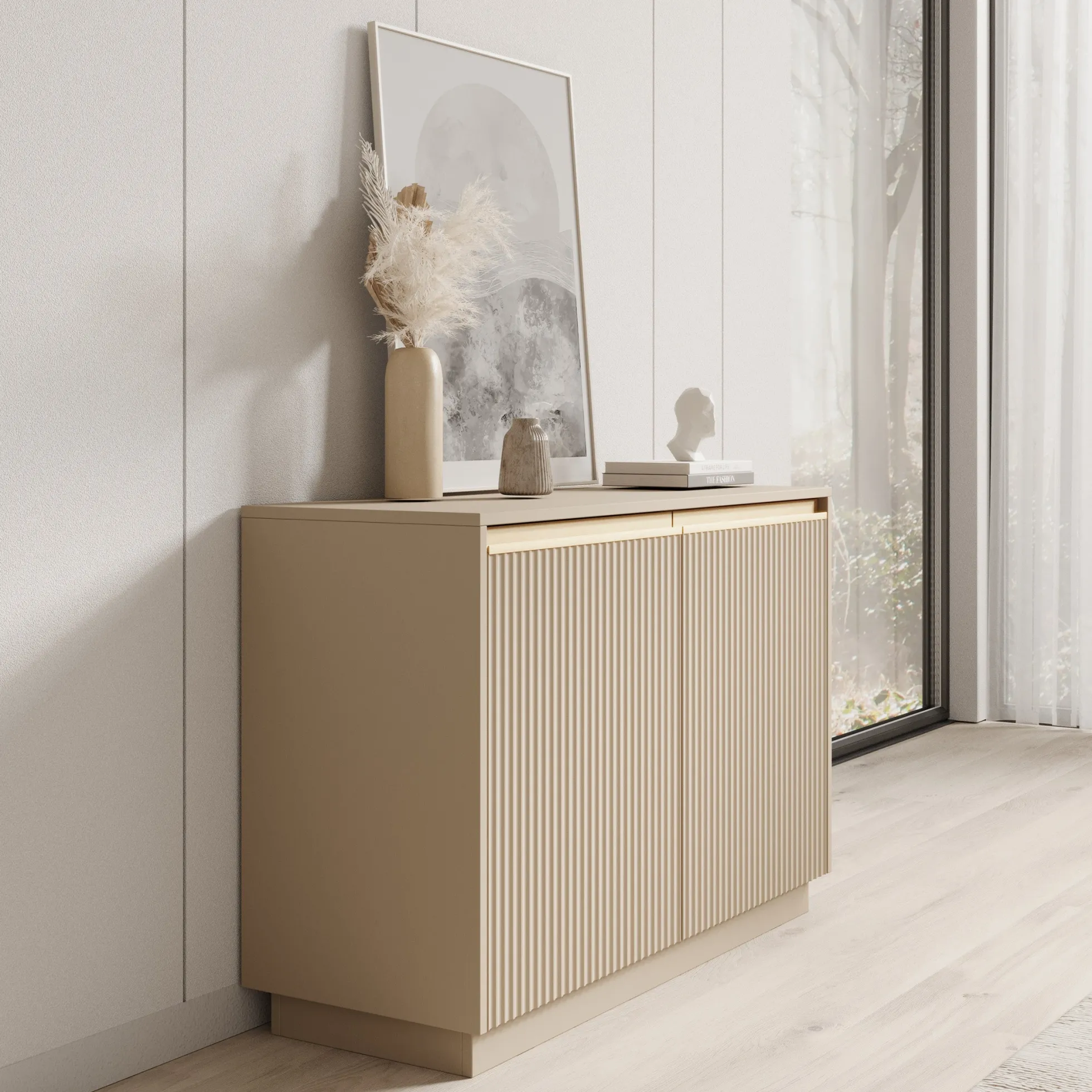 Remy - Dressoir - Beige - 104x39x72 cm