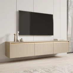 Remy - TV-Meubel - Beige - 182x39x37 cm