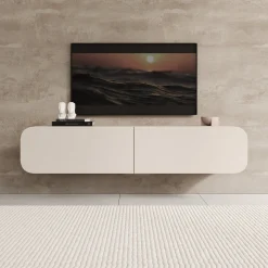 Renalto - TV-Meubel - Beige - 140x36x34 cm