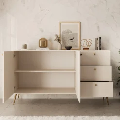 Reunion - Dressoir - Beige - 156x41x89 cm