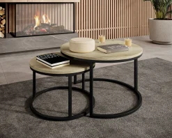 Rica - Salontafel set van 2 - Eiken
