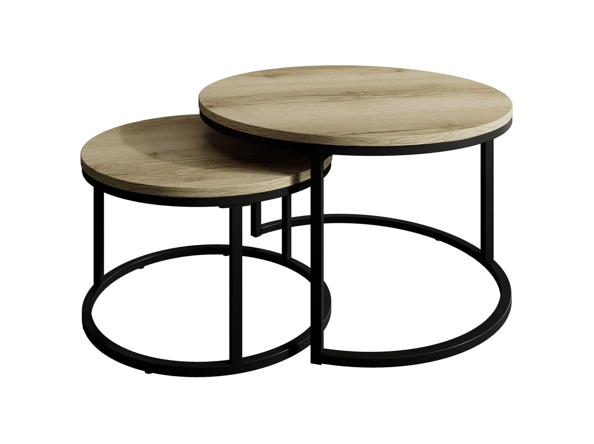 Rica - Salontafel set van 2 - Eiken