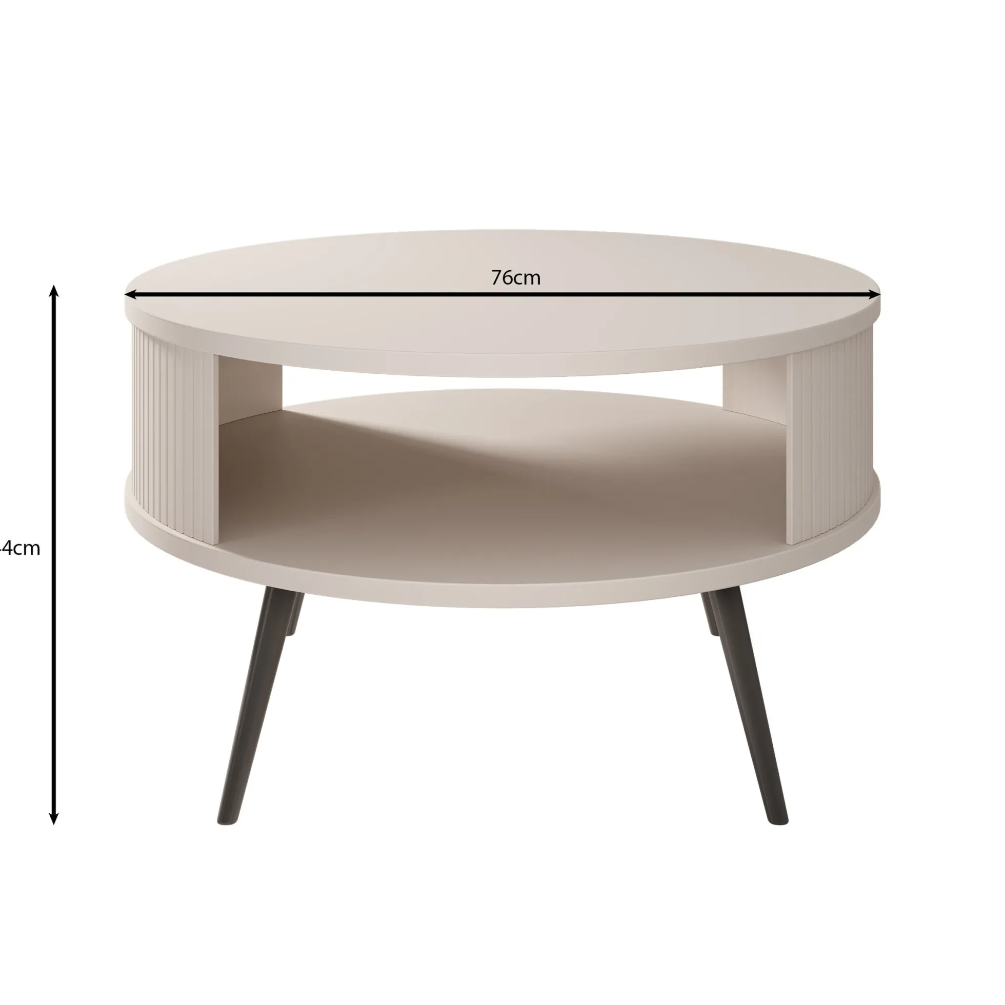 Riley - Salontafel - Eiken - 76x76x44 cm
