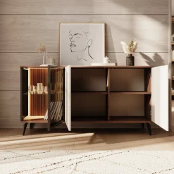 Riverhead - Dressoir - Beige/Eiken - 154x39x80 cm