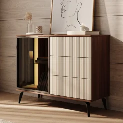Riverhead - Dressoir - Beige/Eiken - 103x39x80 cm
