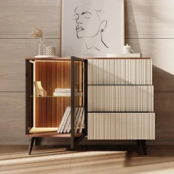 Riverhead - Dressoir - Beige/Eiken - 103x39x80 cm