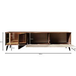 Riverhead - TV-Meubel - Beige/Eiken - 180x39x50 cm