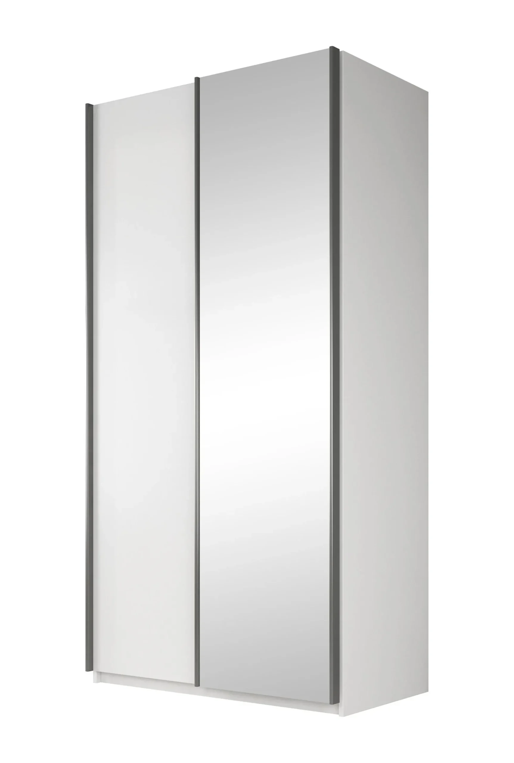 Rocky - Kledingkast met schuifdeuren - Wit - 100x64x216 cm