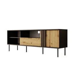Rogan - TV-Meubel - Zwart - 160x40x58 cm