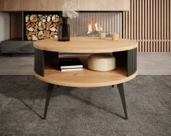 Roslyn - Salontafel - Eiken - 75x75x44 cm