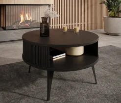 Roslyn - Salontafel - Zwart - 75x75x44 cm
