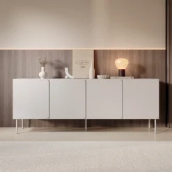 Rovik - Dressoir - Beige - 200x40x76 cm