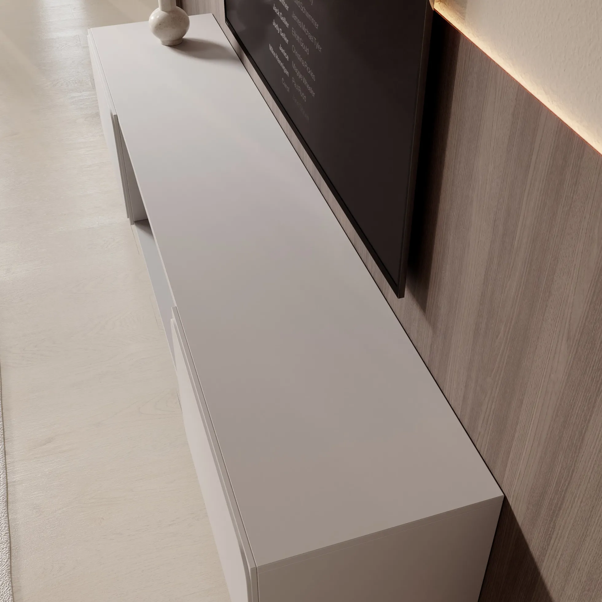 Rovik - TV-Meubel - Beige - 200x40x58 cm