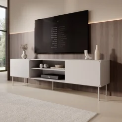 Rovik - TV-Meubel - Beige - 200x40x58 cm