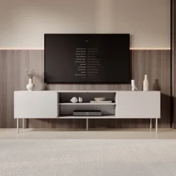 Rovik - TV-Meubel - Beige - 200x40x58 cm