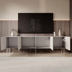 Rovik - TV-Meubel - Beige - 200x40x61 cm