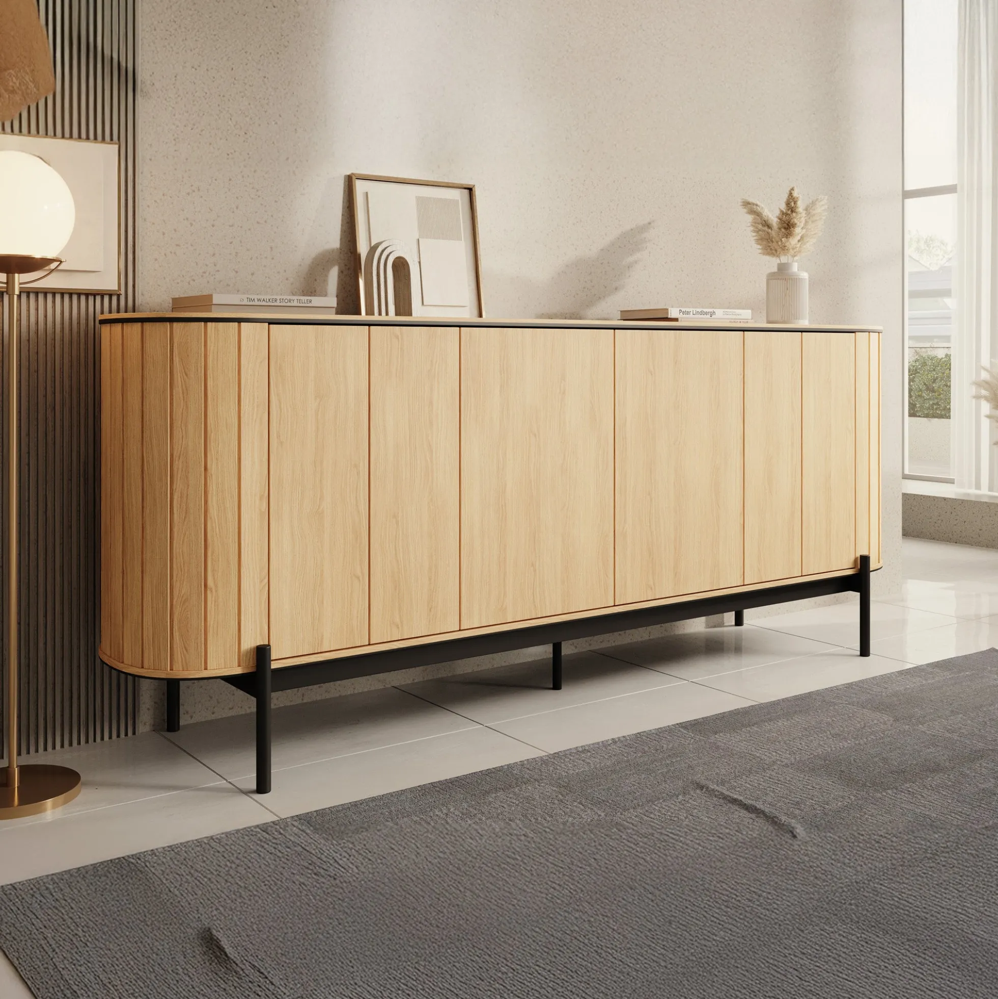 Royale - Dressoir - Eiken - 200x45x82 cm