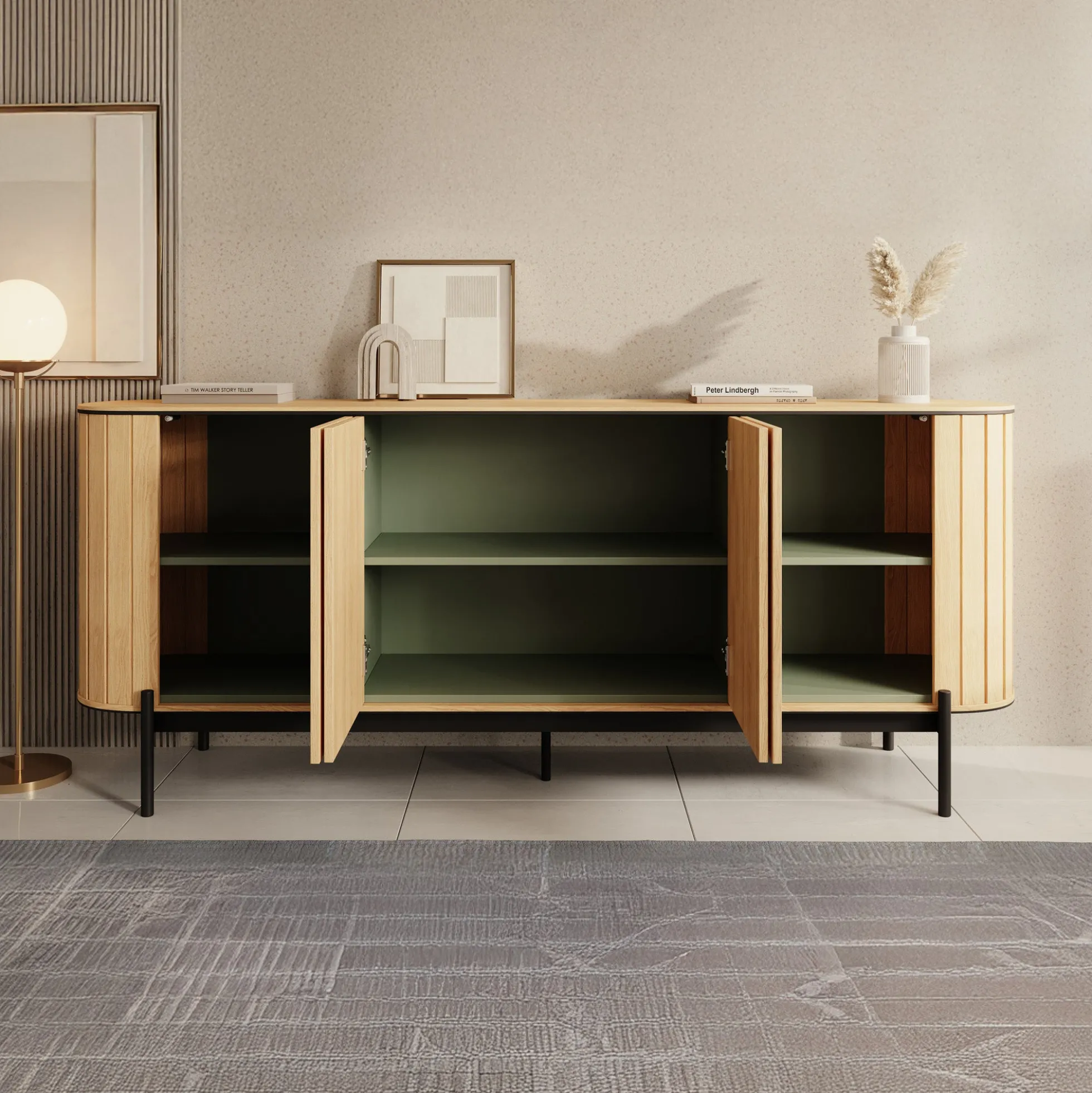 Royale - Dressoir - Eiken - 200x45x82 cm